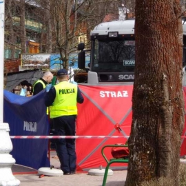 Tragedia na Krynickim deptaku, 87-kobieta nie żyje.