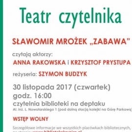 Sławomir Mrożek "Zabawa" - Teatr Czytelnika na żywo